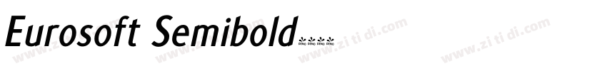 Eurosoft Semibold字体转换